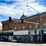 Main Street and storefronts in Deer Lodge, MT