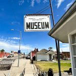 Powell County Historical Museum sign above the door